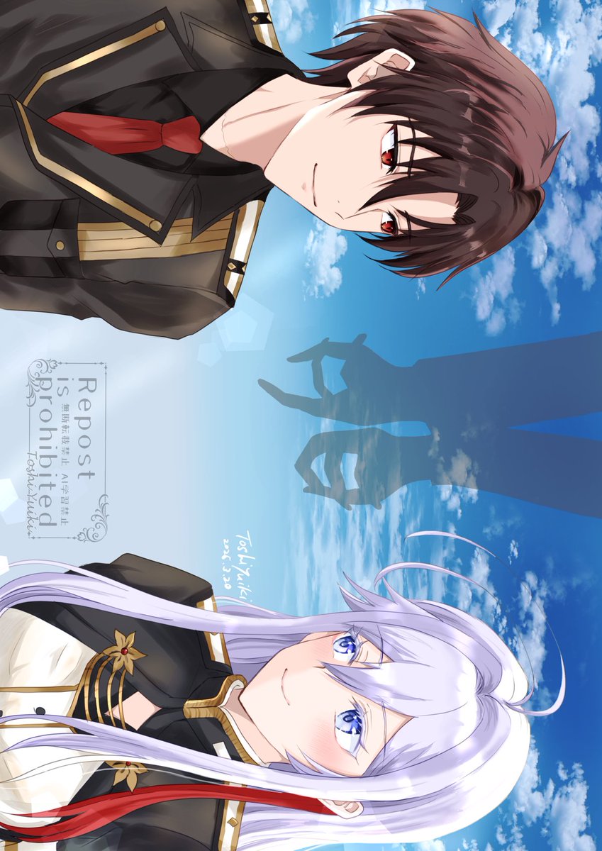 to97628's tweet photo. #エイティシックス 
#Eightysix
シンレナ　※過去絵再掲 https://t.co/RI9OBnyrdI