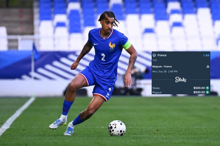 UtdXclusive's tweet photo. 🚨 NEW: According to reports, Leny Yoro was initially thinking to play for the Ivory Coast senior team in future, as there's a lot of competition in France. At the same time, he received a France U-21 call-up and chose to represent France at youth level.

He was supposed to fly to Iceland with the France U-21s last week, but an aircraft problem delayed the squad’s departure. In the meantime, Ibrahima Konaté got injured.

Zinédine Zidane called Yoro up to the France senior team. 

Hopefully he gets some minutes today! 🌟🇫🇷