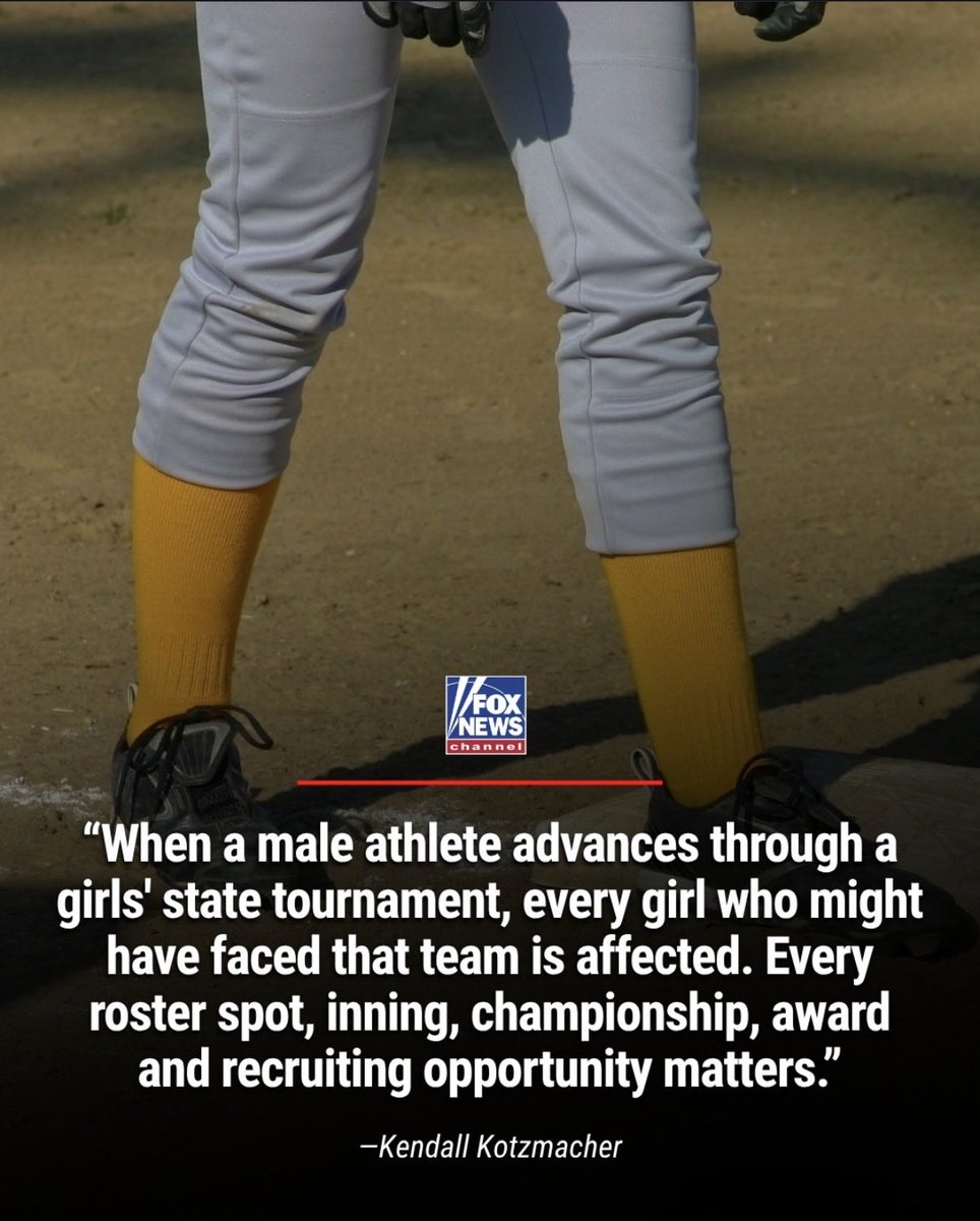 Erin4Parents's tweet photo. The (tiny, ideologically captured) opposition: “But when do boys actually play in girls’ sports?” 🙄🙄

Literally Everyone in Colorado: 
“ALL THE TIME.”

**Example**
Kendall Kotzmacher’s high school softball career ended in a state semifinal against a team with a BIOLOGICAL MALE pitcher—a team that went on to win the girls’ state championship. 

As Kendall has said, the impact doesn’t stop with one athlete or one team: every roster spot, inning, award, championship and recruiting opportunity matters.

Today, Kendall is a sophomore NCAA softball player right here in Colorado at Colorado Christian University—and she’s using her voice for the girls coming behind her.

Kendall, we are with you. WE THE ADULTS have a decision to make this November. Proposition 134 will keep girls’ sports for **biological girls only** statewide.

VOTE YES ON PROP 134 — THE PROTECT GIRLS’ SPORTS ACT. 🗳️☑️