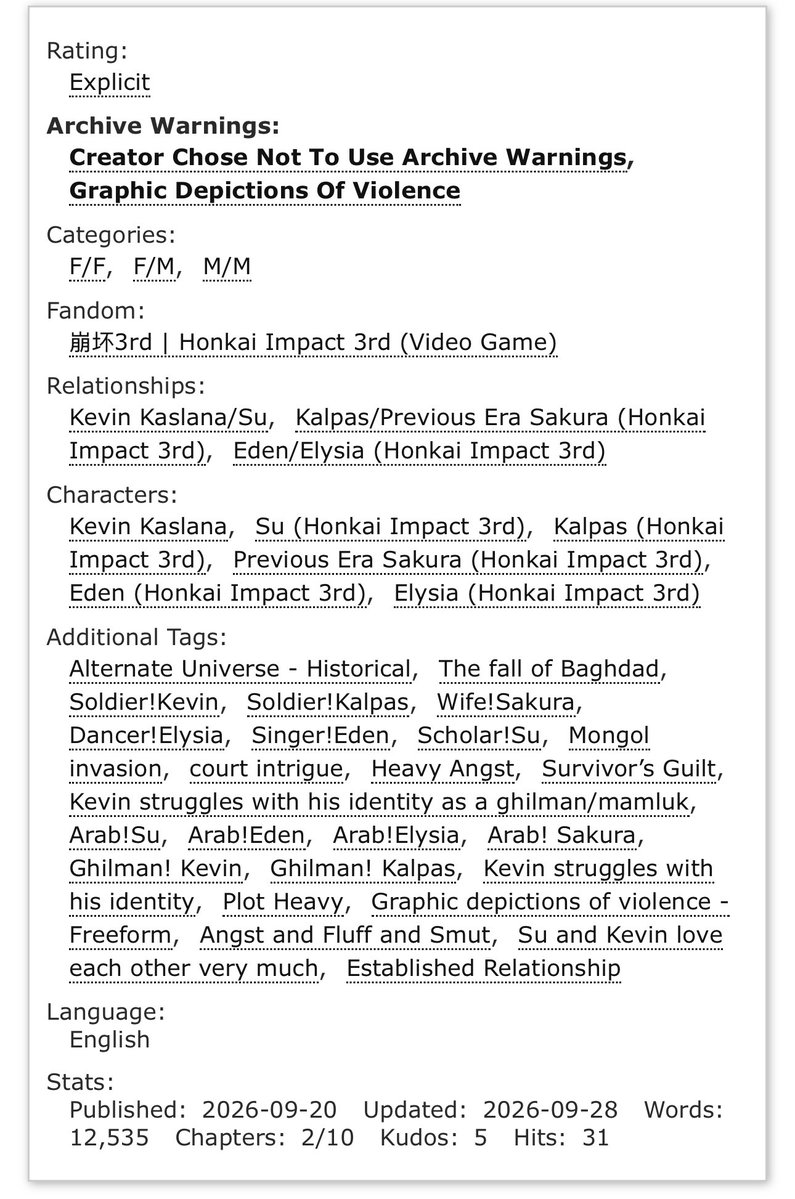 laylah0593's tweet photo. Chapter 2 is up now! 

Link: https://t.co/lpDf6NC0ky

#kevinsu #honkaiımpact3rd #kevinkaslana #KevinSu https://t.co/J2zqvI0MYS