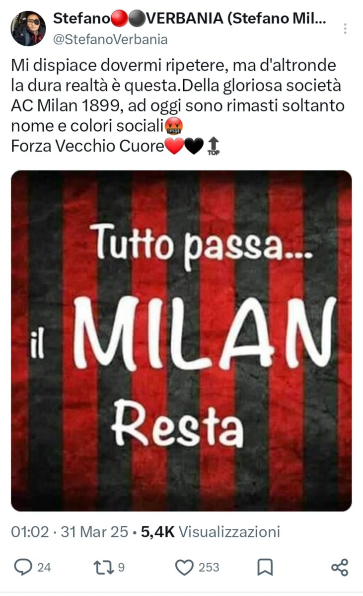 annamarylight's tweet photo. @StefanoVerbania @DiegoAlbanese78 #RiposaInPace
#StefanoVerbania ❤🖤
#ForzaMilan
#SempreMilan
#CiaoStefano https://t.co/AhYEaDeVoU