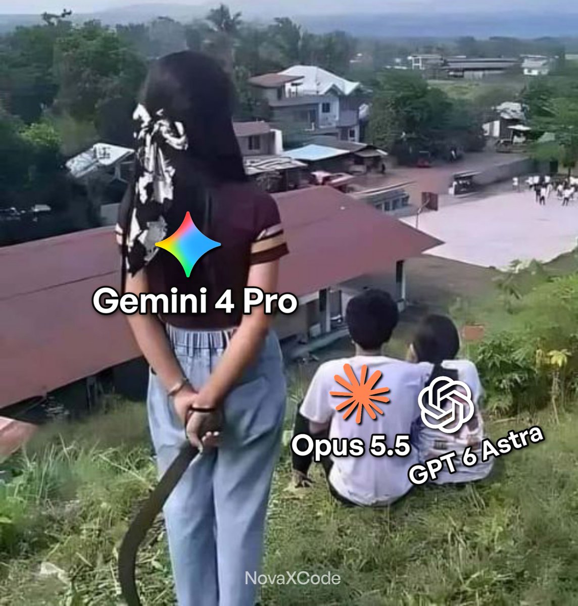 NovaXCode's tweet photo. gemini 4 pro chose violence 💀 https://t.co/z6Rf0FltO3