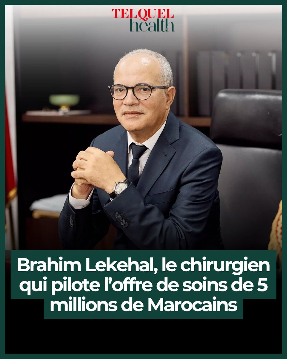 TelQuelHealth's tweet photo. Brahim Lekehal, le chirurgien qui pilote l’offre de soins de 5 millions de Marocains

🔗https://t.co/YR79sHxSnL https://t.co/bZspD1m1AX