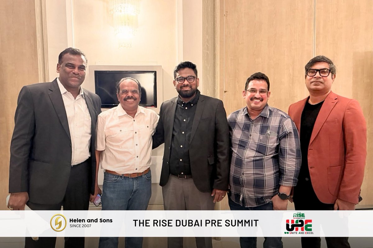 HelenandSons's tweet photo. Proud to be part of The Rise Dubai Pre Summit ✨ — connecting with visionary entrepreneurs, inspiring business leaders, and industry professionals shaping the future of business in the UAE 🇦🇪🌍

Excited to connect, collaborate, and create more possibilities together in Dubai 🌟🏙️ https://t.co/Ah3J6CcOOe