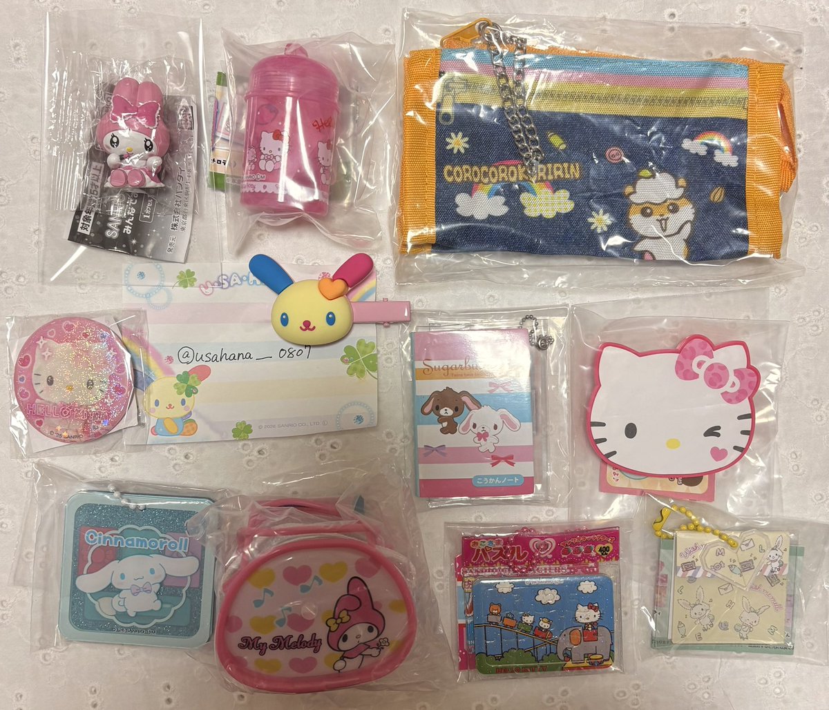 usahana___0807's tweet photo. ＊交換＊ サンリオ
平成ボストンバッグ風ミニポーチ
おめかしフィギュア
ミニおしぼりケース
パズル風チャーム
おりがみチャーム
ペンケース風ポーチ

譲:キティ マイメロ クリリン シュガバニ シナモン

求:同種ウサハナ

神奈川手渡し、おまとめ優先>郵送
検索からでもお気軽にお声掛けください🌈 https://t.co/GILzAHlf7Z