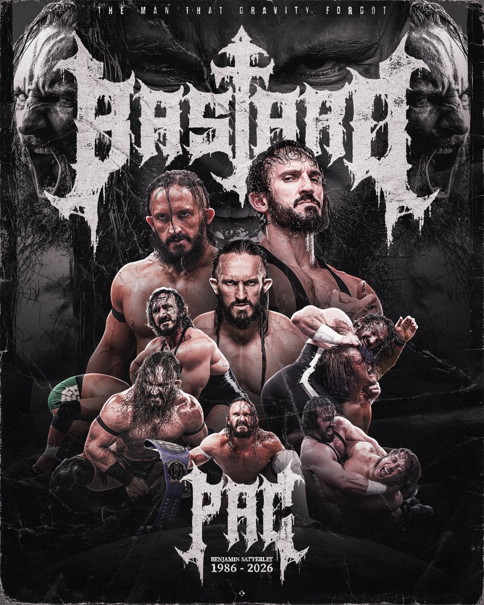 Elliottt93's tweet photo. 𝖙𝖍𝖊 𝖇𝖆𝖘𝖙𝖆𝖗𝖉.
𝐏𝐀𝐂.

Taken from us far too soon, PAC was a one of a kind talent who could do just about anything he ever set out to do. Wrestling, character work, promos, comedy - he could do it all.

Rest easy, Ben ☄️

📸 @BeyondGorilla_ @britwrespics @AEW https://t.co/3qoACoUxwA