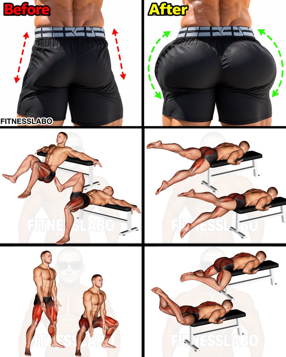 fitnesslaboX's tweet photo. ✅ Build Bigger, Stronger Glutes With These 4 Moves
① One Leg Hip Thrust
② Flutter Kicks
③ Sumo Squat
④ Prone Bent-Knee Hip Extension
3 sets × 10–15 reps
#FITNESSLABO #GluteWorkout #GluteGrowth #LegDay #BuildMuscle #WorkoutTips https://t.co/PJ3GOKYV74