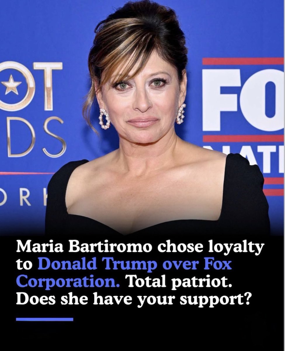 MFlynn_Official's tweet photo. Maria Bartiromo chose loyalty to Donald Trump over Fox Corporation. Total patriot. https://t.co/03vLSAcJva
