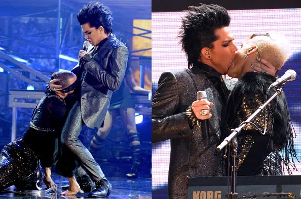 MrPopOfficial's tweet photo. Adam Lambert got so much backlash for this, but wow did it get the conversation going and start to switch things up. 

He’s a king for this. 

(2009 American Music Awards) https://t.co/sv91s3V7FM
