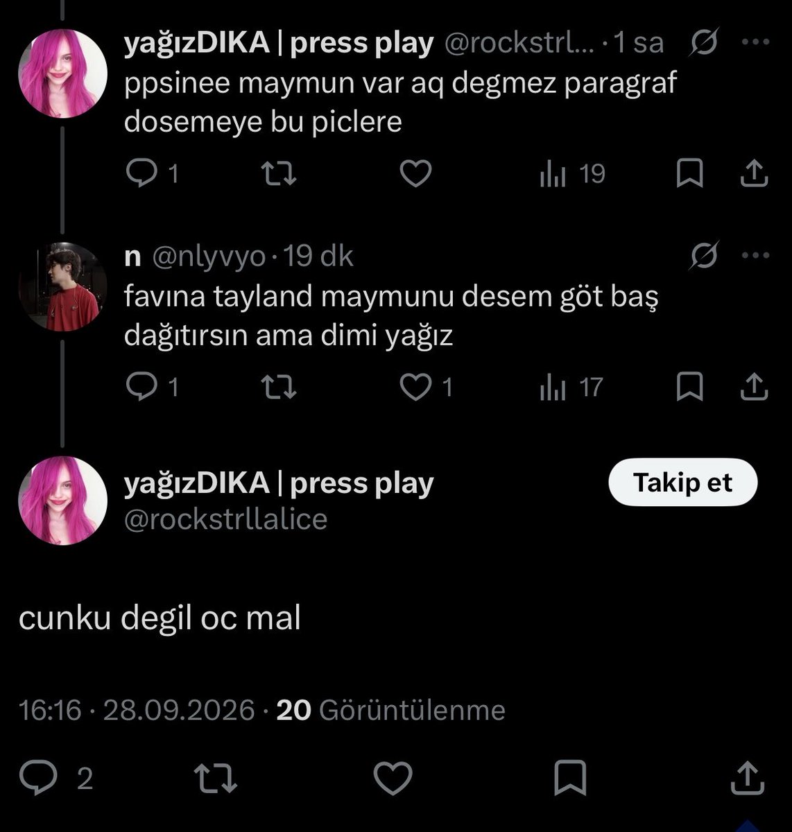 nlyvyo's tweet photo. @misslealove twink yağızın kadın ppsinin arkasına sığınarak yaptığı mizojini burdan yağızın bayburttaki köyüne yol oldu götünü devirip yattığı kokuşmuş yatağından kadınlara kadın düşmanlığı yaparak kadın idol savunuyor amınoğlu feminizm https://t.co/1btnQGtS6p