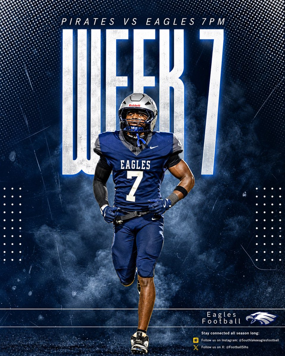 FootballSlhs's tweet photo. Hosting Boca Ciega High School for Week 7️⃣ 

⏰ : 7PM
📍 : South Lake High School

#SoarEaglesSoar 🦅 https://t.co/NkspuMHEYN