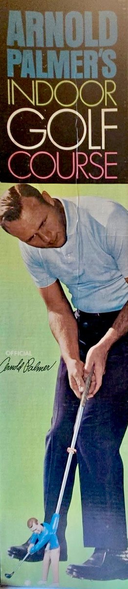 corememunlocked's tweet photo. Arnold Palmerโs Indoor Golf Course โณ #ArnoldPalmer #IndoorGolf #VintageGolf #RetroToys #GolfNostalgia #VintageGames #RetroAdvertising #ClassicGolf https://t.co/fAODJBGurS