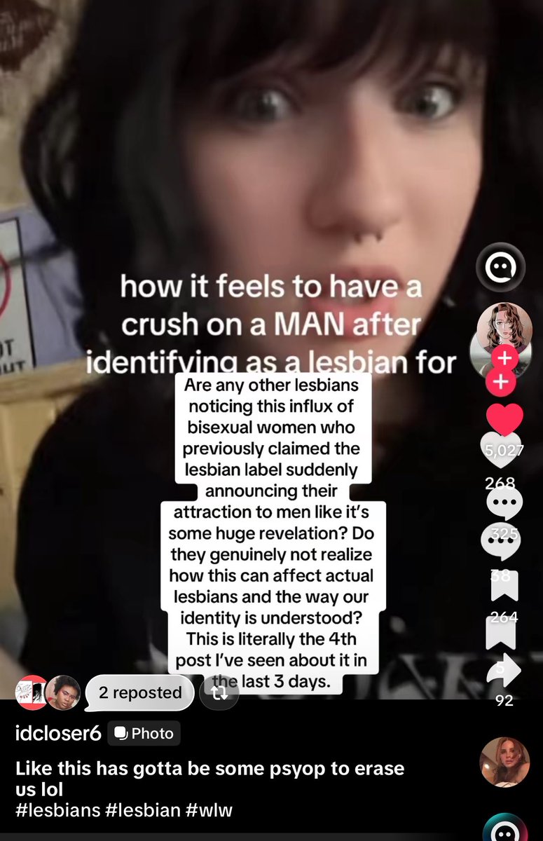 cronapill3d's tweet photo. It feels like a deliberate movement to invalidate lesbianism ngl https://t.co/bTGBj8WmcJ