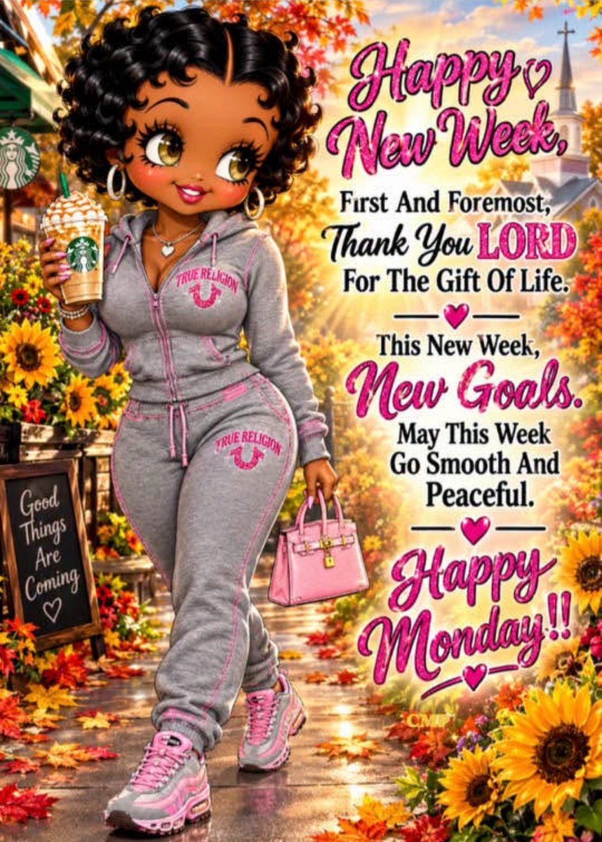 PrettyMill1's tweet photo. It’s a NEW WEEK, and I’m walking into it with LOVE, JOY and a little sass. 

Thank you, LORD, for the gift of life and another opportunity to walk in LOVE, PEACE and PURPOSE.

Happy Monday, friends! #POWER 💛 https://t.co/kXChAPjZXV