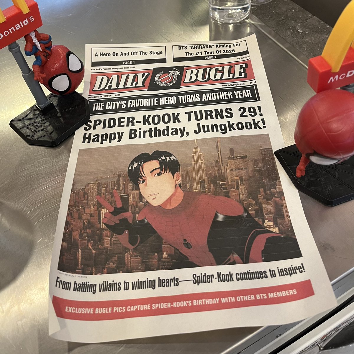 zeroclockth's tweet photo. had fun celebrating spidey koo day! ❤️‍🔥🕷️

#SPIDEYKOOK_YWH_CSE https://t.co/0GbTyBL7r6