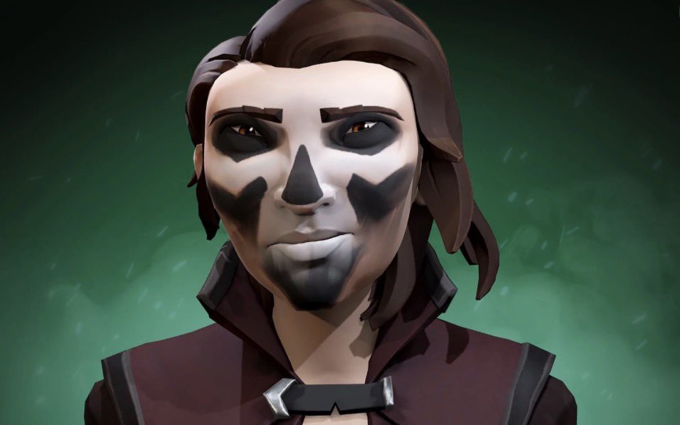 llwicket's tweet photo. @S0nicbob here is my Cosmetic whishlist :
1. Bonecrusher Tattoo/ Dual Bonecrusher (Skeleton hands on both hands 
2. Skullface Makeup
3. Mysterious Stranger: Flintlock, Eye of Reach, Blunderbuss

Could I get these for my Birthday in December #seaofthieves #sot #sotshot https://t.co/I155dhvfef