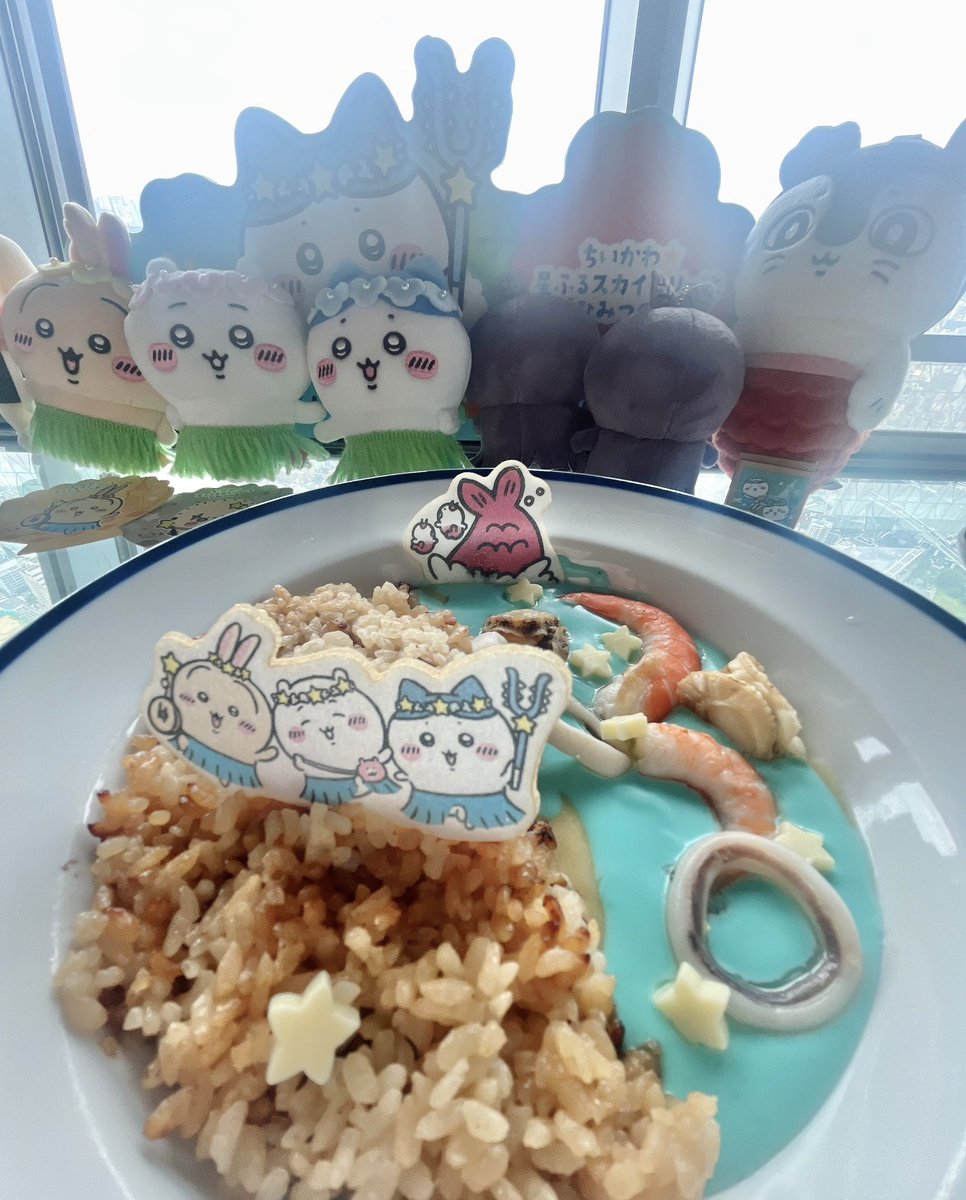 rin_command's tweet photo. ちいかわのコラボレストランは
ビジュがかわいいのはもちろん
味もなかなか美味しい
特にカレー美味しかった⭐️ https://t.co/uOmdQISsiu