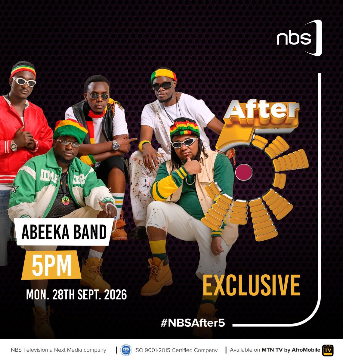 NBSBreakingNews's tweet photo. Today on #NBSAfter5, we have Abeka Band and Thomas Todd. 

Stream live on @mtntvafromobile. 

#NBSUpdates https://t.co/Y40gIOMtV6