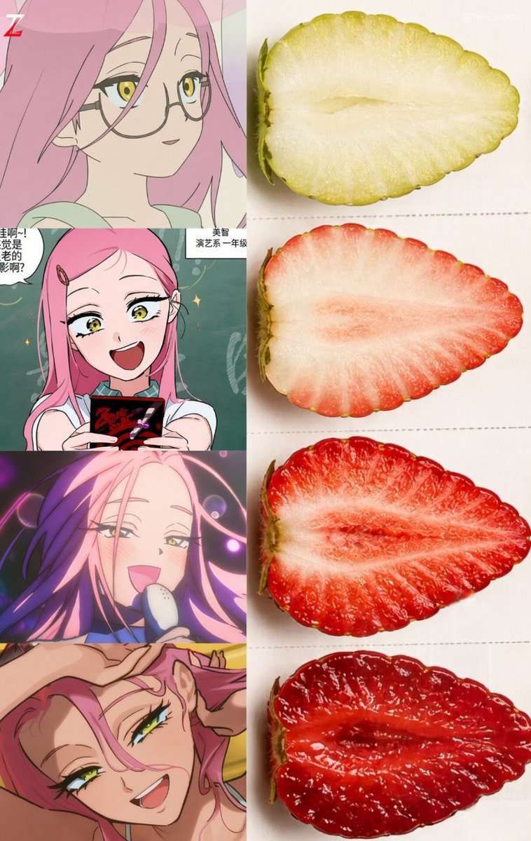 TwinZangetsu's tweet photo. Anime really said: the pinker it gets, the more chaotic it becomes . https://t.co/988yc5IKJt