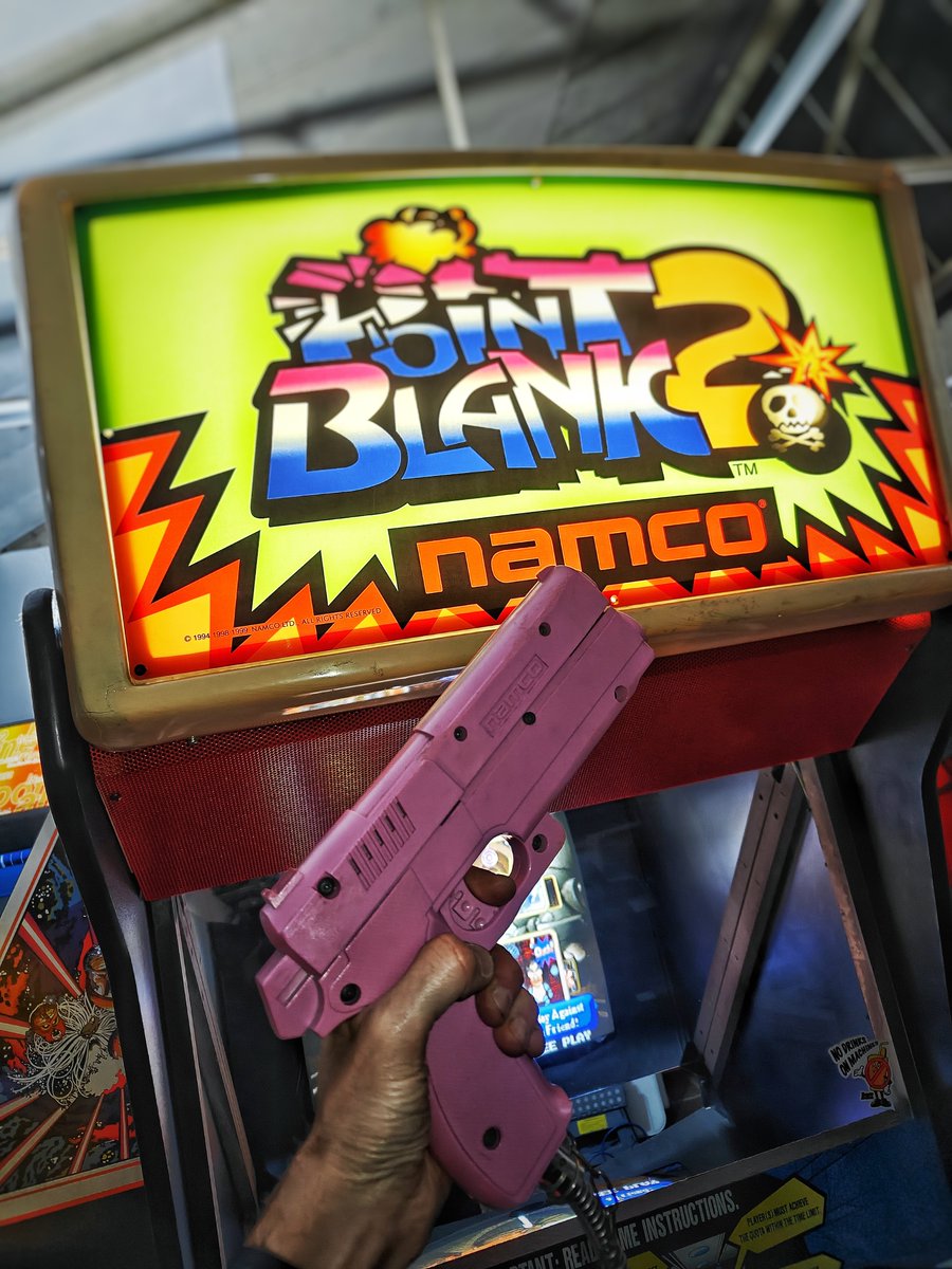 BaseArcade's tweet photo. POINT BLANK 2 is back 👏

After being off the arcade floor for two events Namco's Point Blank 2 from '98 will make its return  16-18 Oct at Banana Block

Who else is a fan of Dr. Dan &amp; Dr. Don blasting up the place? 

#arcaderestoration #namco #pointblank https://t.co/HO24xIqhdU