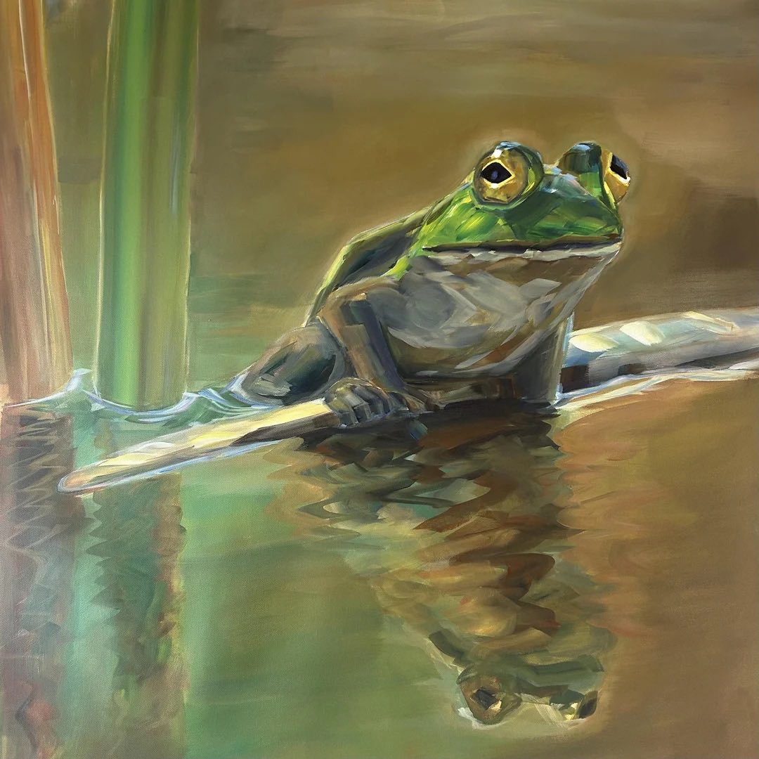 RealLifeFrog's tweet photo. Do you guys like my self portrait? https://t.co/25NTBZF0wk