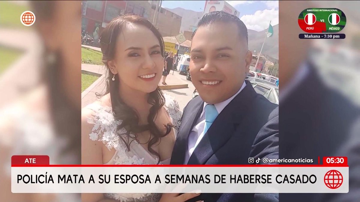 mirecarhuas's tweet photo. Tenían semanas de haberse casado y miserable PNP Luis Felipe Sandoval Díaz asesina a su esposa Gilma Mariela Peralta Muñoz. Policías se saben impunes y no respetan ni a sus esposas. El fujimorismo necesita de estos rankeados para seguir hundiéndonos en muerte por eso los respalda https://t.co/eXd3gWjal7