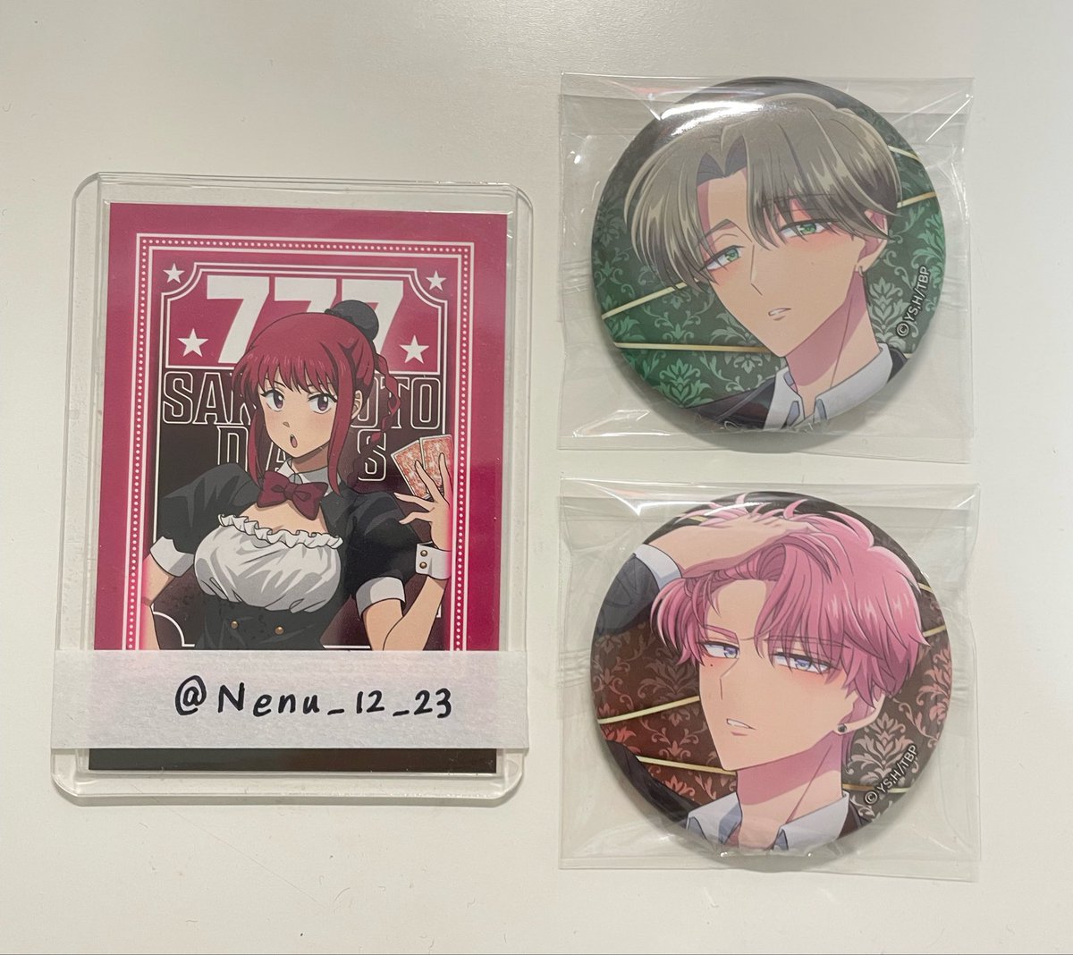 Nenu_12_23's tweet photo. 【交換】多聞くん今どっち 缶バッジ POP UP STORE アニメガ ソフマップ ランダム

譲. 多聞 敬人

求. 桜利 (各1)

＊多聞はアップとの交換のみ
郵送希望💌お気軽にお声掛けください🎀 https://t.co/6kaEVUdMXP