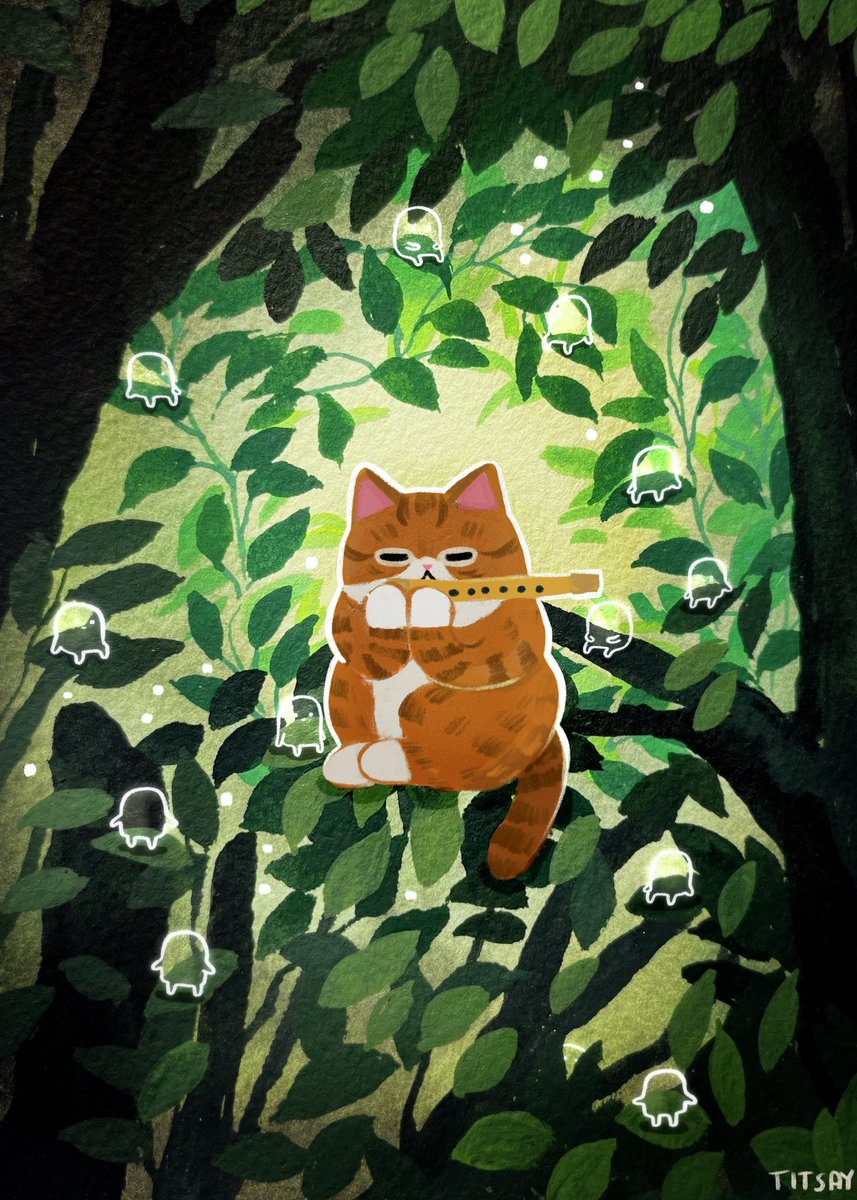 titsay's tweet photo. his little songs guide lost forest spirits home https://t.co/M6v5jRcZXt