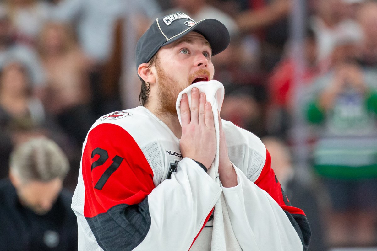BR_OpenIce's tweet photo. Per @FriedgeHNIC, the Canes and Rangers had the framework of a Nikishin trade agreed upon earlier this offseason.

However, Nikishin and the Rangers couldn't agree a contract 👀 https://t.co/ztskV8wh12