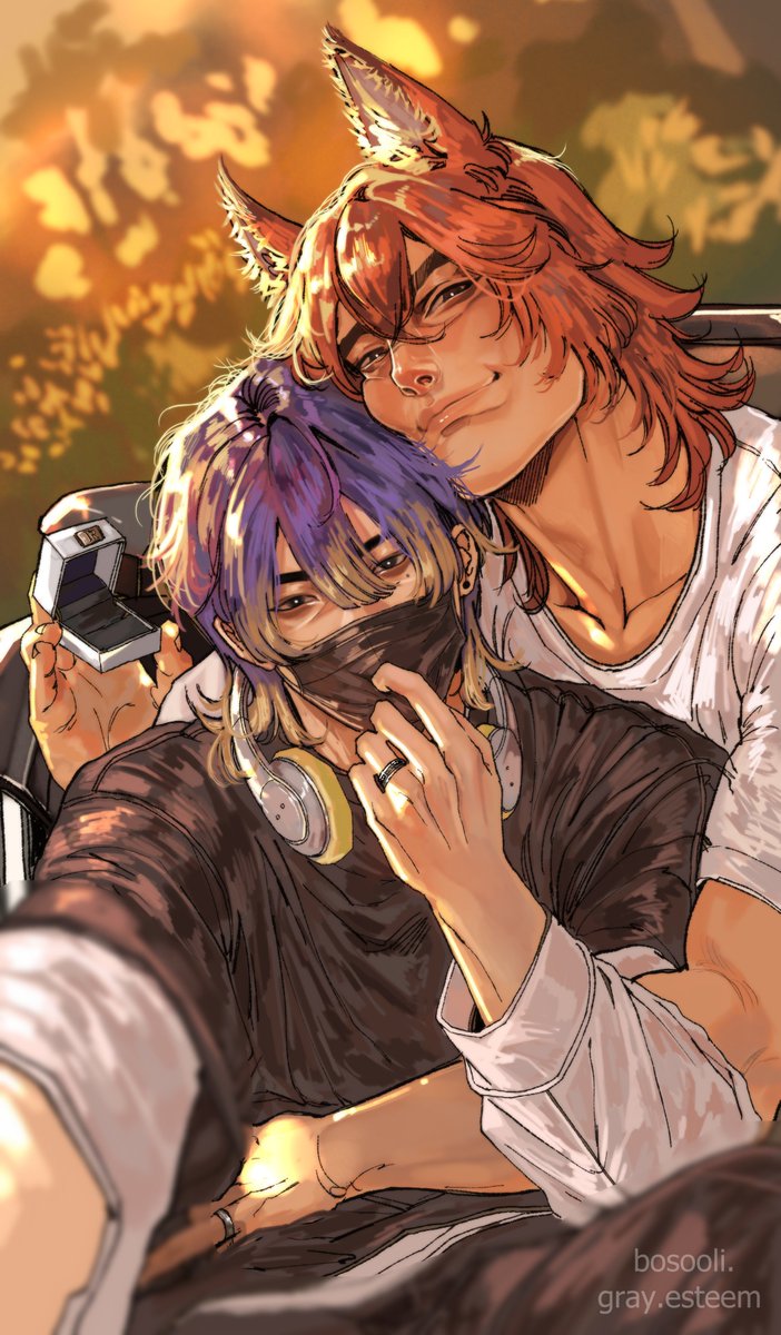 gray_esteem's tweet photo. oopsie daisy 
watch him steal your man
-
взял мужика в оборот
#heartsteel #settphel #sett #aphelios #fanart #art https://t.co/WlZWdTzSUt