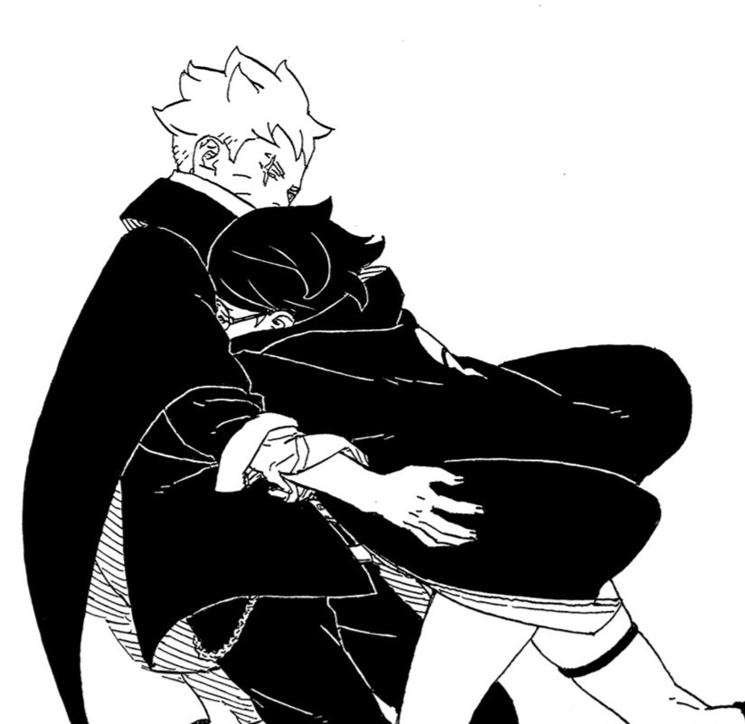 babe2731's tweet photo. I really love how Boruto responds to Sarada's hugs. He was shocked and didn't expect that from her, but he returned her embrace tenderly and was so happy about it.
#boruto #sarada #borusara #BorutoTwoBlueVortex https://t.co/t6ZxwF5PP6