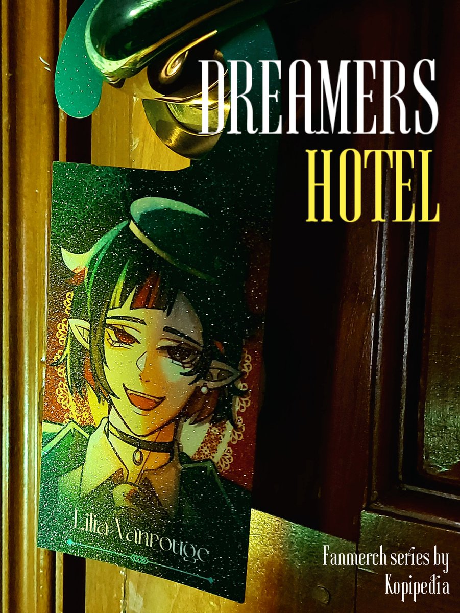 Kopipedia_'s tweet photo. #COMIFURO23 Merch Sample! 

Dreamers Hotel Series
Ft. Twst Vice Dorm Leaders💼

Available as Collectible Door Tags &amp; Photocards🏨 #CF23 Pre Order opens tomorrow! https://t.co/k9QS4weoNE