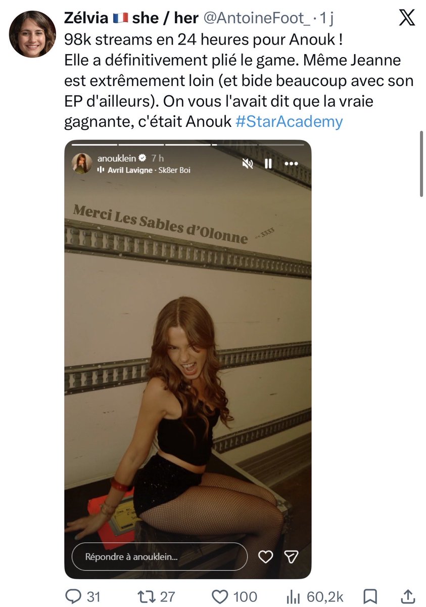 jadecln1's tweet photo. @AntoineFoot_ 184 likes alors que AntoineFoot_ est un gros troll ou alors un vieux mec obsédé par Anouk… les personnes qui likent ça vous êtes des demeurés ou quoi ? https://t.co/r5qB5N9uUt