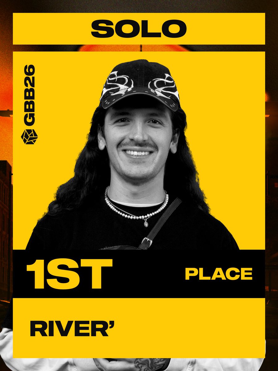 swissbeatbox's tweet photo. The GBB26 solo results!
๐ฅ River ๐ซ๐ท๐จ๐ด ยท โจ๐ฅ D-low ๐ฌ๐ง ยท โจ๐ฅ BlackRoll ๐ฎ๐น ยท
#gbb26 #grandbeatboxbattle #solo #swissbeatbox #welovebeatbox https://t.co/EHeKKXGW7m