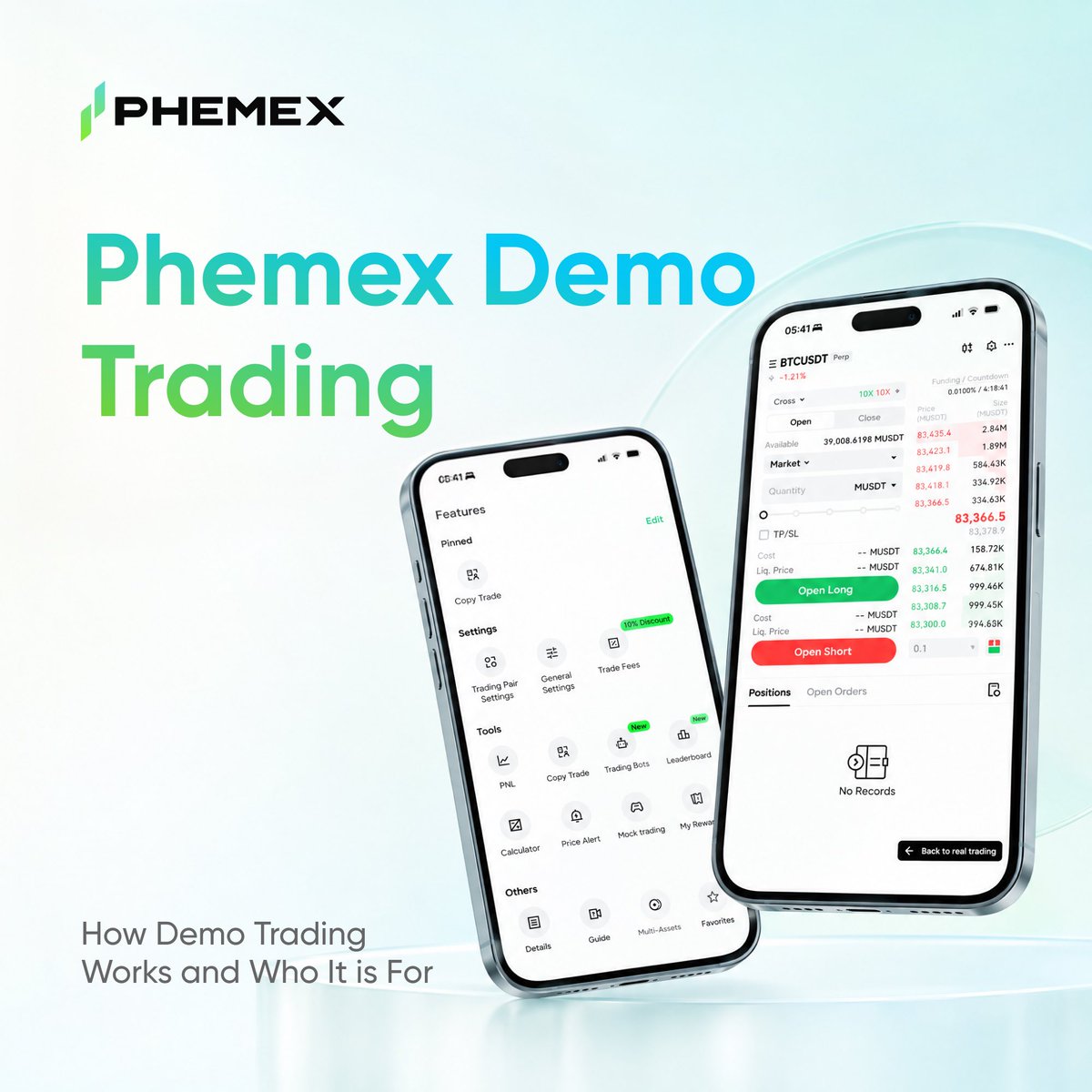 Phemex_official's tweet photo. Practice first. Trade later. 👇

Test the setup before you trade it live.

Practice spot and contracts with virtual funds on Phemex Demo(Mock) Trading, same charts, same order types, zero real-capital risk.

📘 How paper trading works: https://t.co/mnPLCXGdI3 https://t.co/ztgcm1j5dE