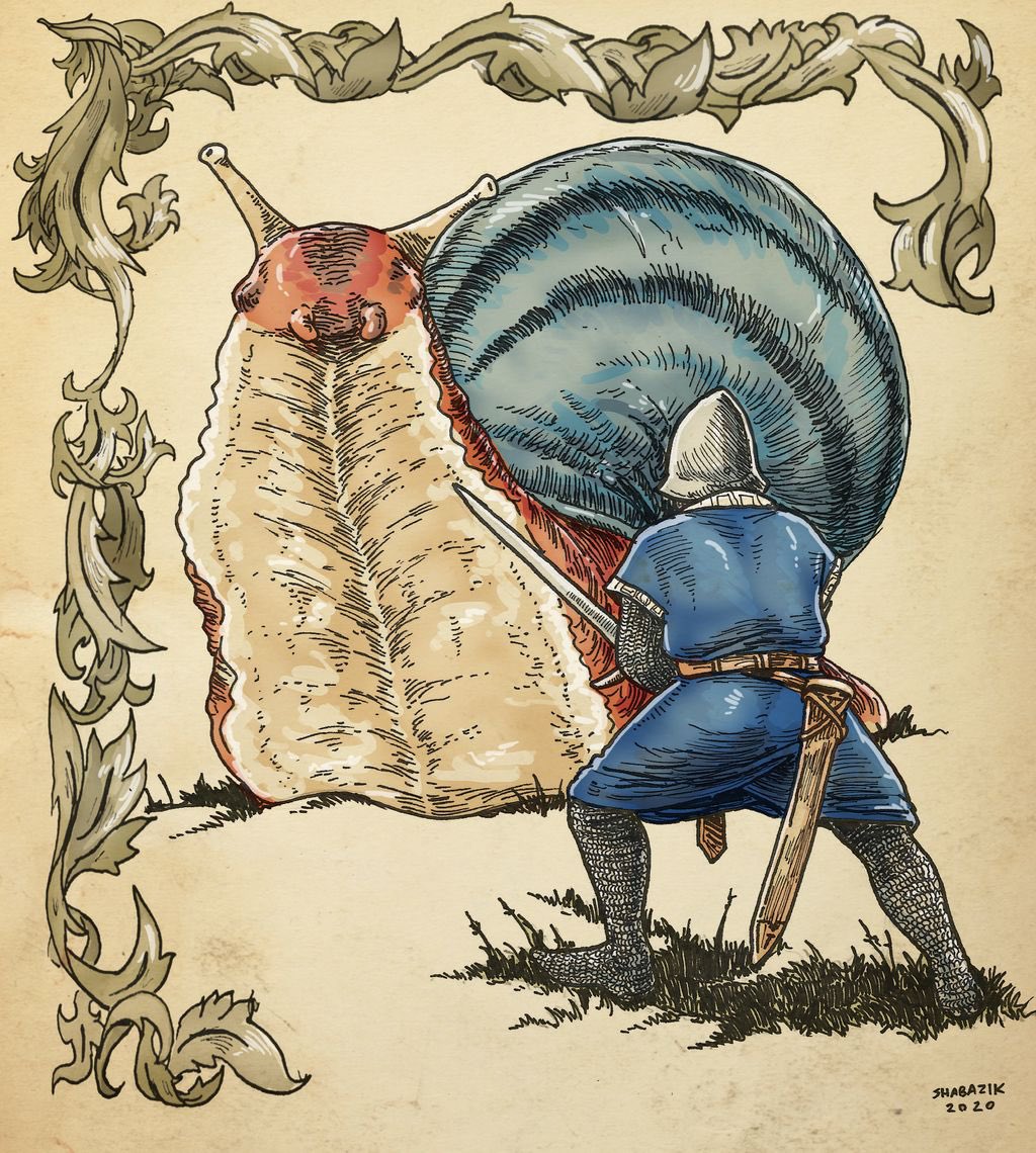 AlcoholicBats's tweet photo. Knights vs snails https://t.co/LGFvB25bA1