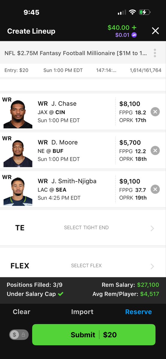 BigRub3699's tweet photo. @DFSAcolyte These 3 can all go over double digit receptions over the 100 yds and get in the box this Sunday historic date shows vs these teams https://t.co/kMzw2cwEbB