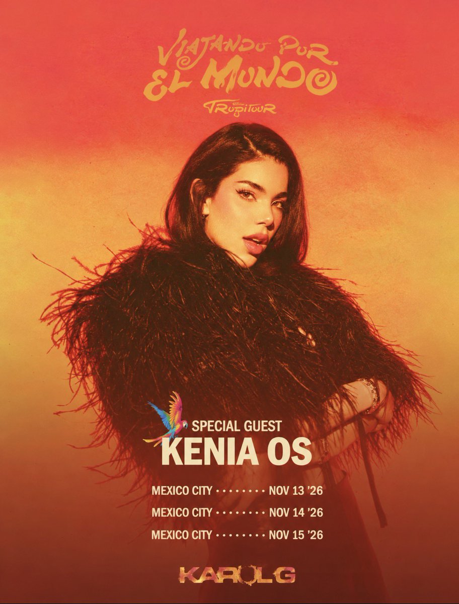 unveranorosa's tweet photo. 🚨🇲🇽 MÉXICO, PREPÁRATE: Danna y Kenia Os han sido confirmadas como las encargadas de abrir los conciertos de KAROL G durante su Viajando Por el Mundo: Tropitour en México💋✨🩵.