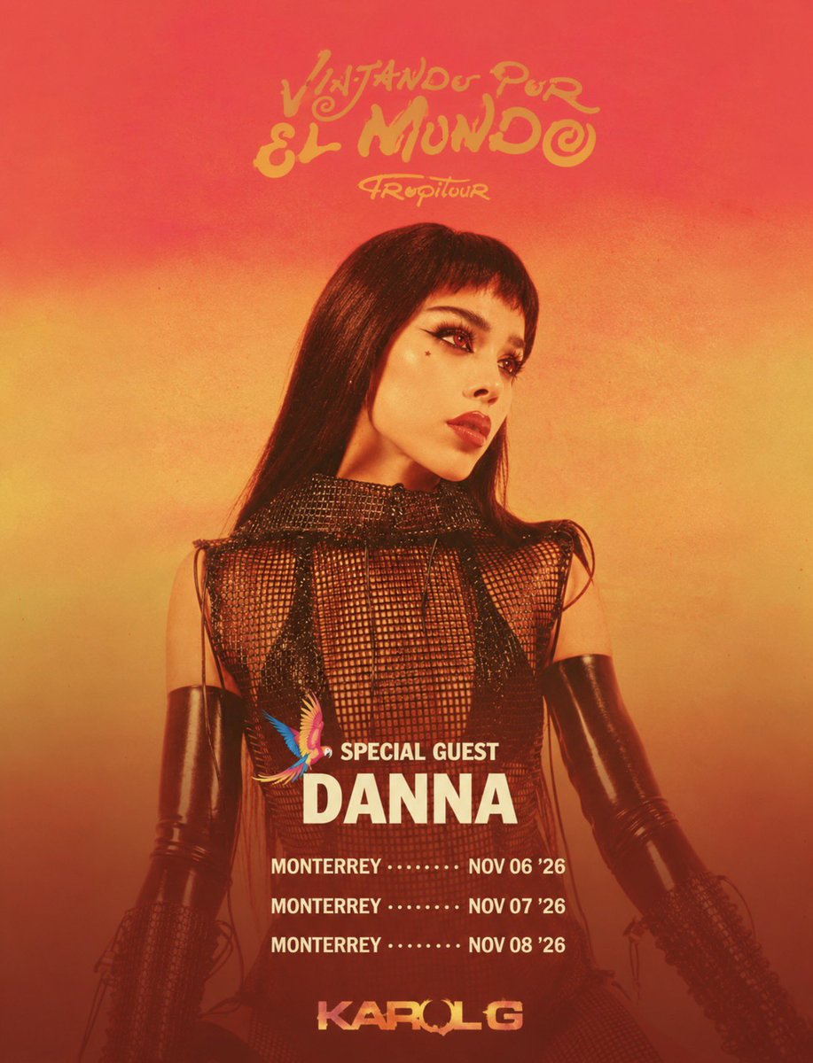 unveranorosa's tweet photo. 🚨🇲🇽 MÉXICO, PREPÁRATE: Danna y Kenia Os han sido confirmadas como las encargadas de abrir los conciertos de KAROL G durante su Viajando Por el Mundo: Tropitour en México💋✨🩵.