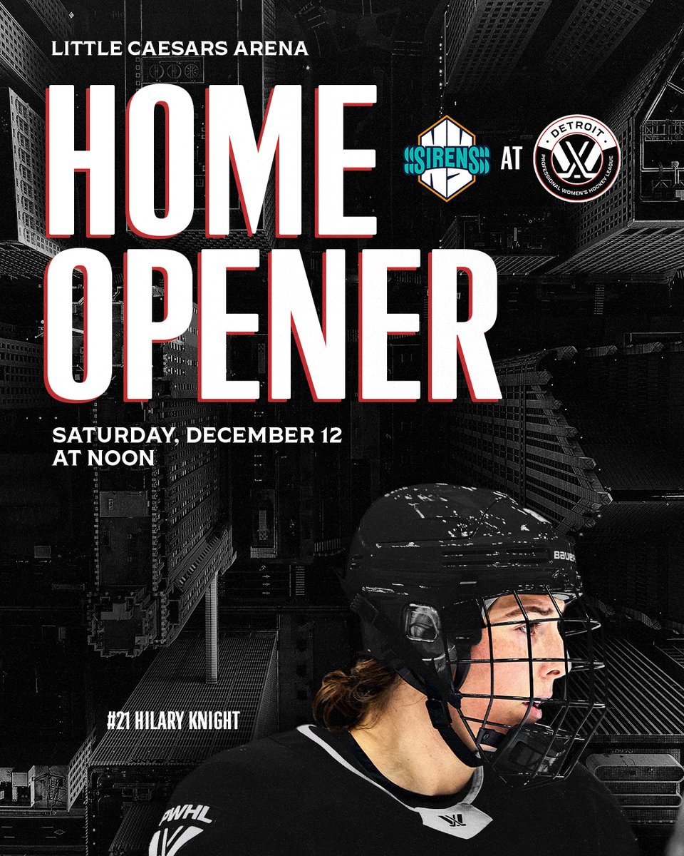 pwhl__detroit's tweet photo. Detroit, are you ready to make history?🤩👏

📰 Read more: https://t.co/LkrnGY0V6U https://t.co/O78gkqir41