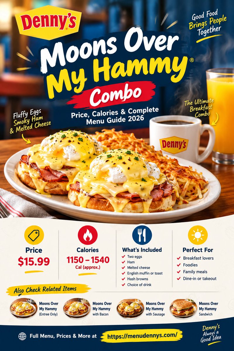 dennysmenu1331's tweet photo. 🍳 Moons Over My Hammy® — A Denny’s Breakfast Classic!
👉 Explore the full menu and discover what’s waiting for you:
https://t.co/h6uAcB5Hp8
#Dennys #MoonsOverMyHammy #DennysMenu #BreakfastLovers #BreakfastCravings #DinerFood #BreakfastMenu #Foodie #MenuGuide #DennysBreakfast https://t.co/UbdAxtM0R6