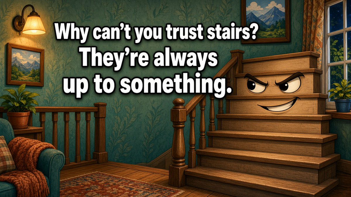 DigitalOxCanada's tweet photo. Why can't you trust stairs?
They're always up to something. https://t.co/BkFofsscvj