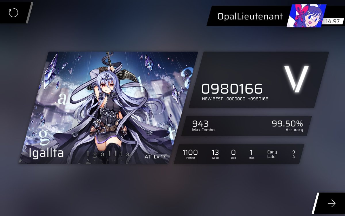 LieutenantOpal's tweet photo. I couldn't transfer my data properly so I'm starting on a new account
Going good so far, I even got this‼️
#Phigros https://t.co/tgdsrbzCJF
