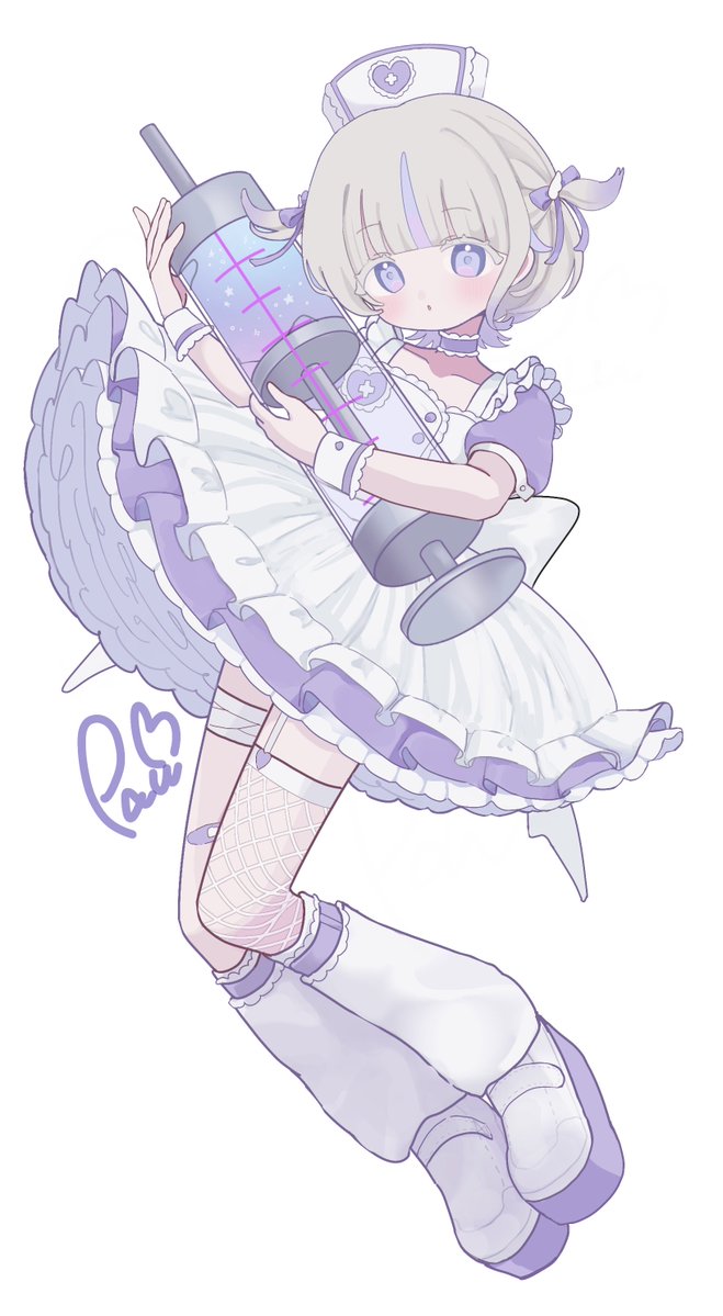 paum_AQ's tweet photo. ナースメイドなんだじぇ~ 💜💉　#はじめ武勇伝 https://t.co/gnjwr2fa1j