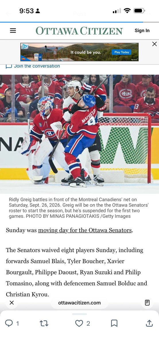 DieroffMatt's tweet photo. @unsensrd @NHLPlayerSafety This was prior to it so I think maybe league took that into account. https://t.co/4ArdkzihcA