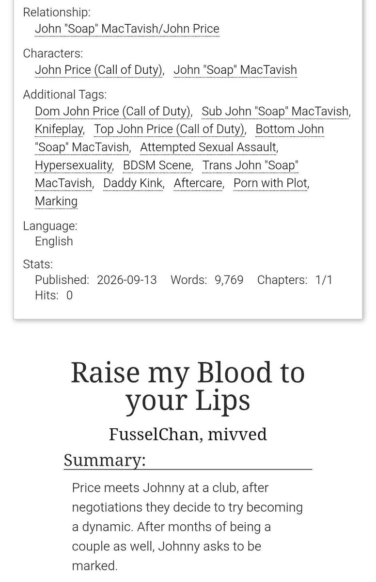 FusselUke's tweet photo. Day 5 of the PriceSoap Week
Prompt: Dom/Sub

@MlVVED  and I have been cooking for you again! I hope you enjoy reading this as much as we enjoyed writing it!
#PriceSoapWeek https://t.co/F0NDJ3w0A5