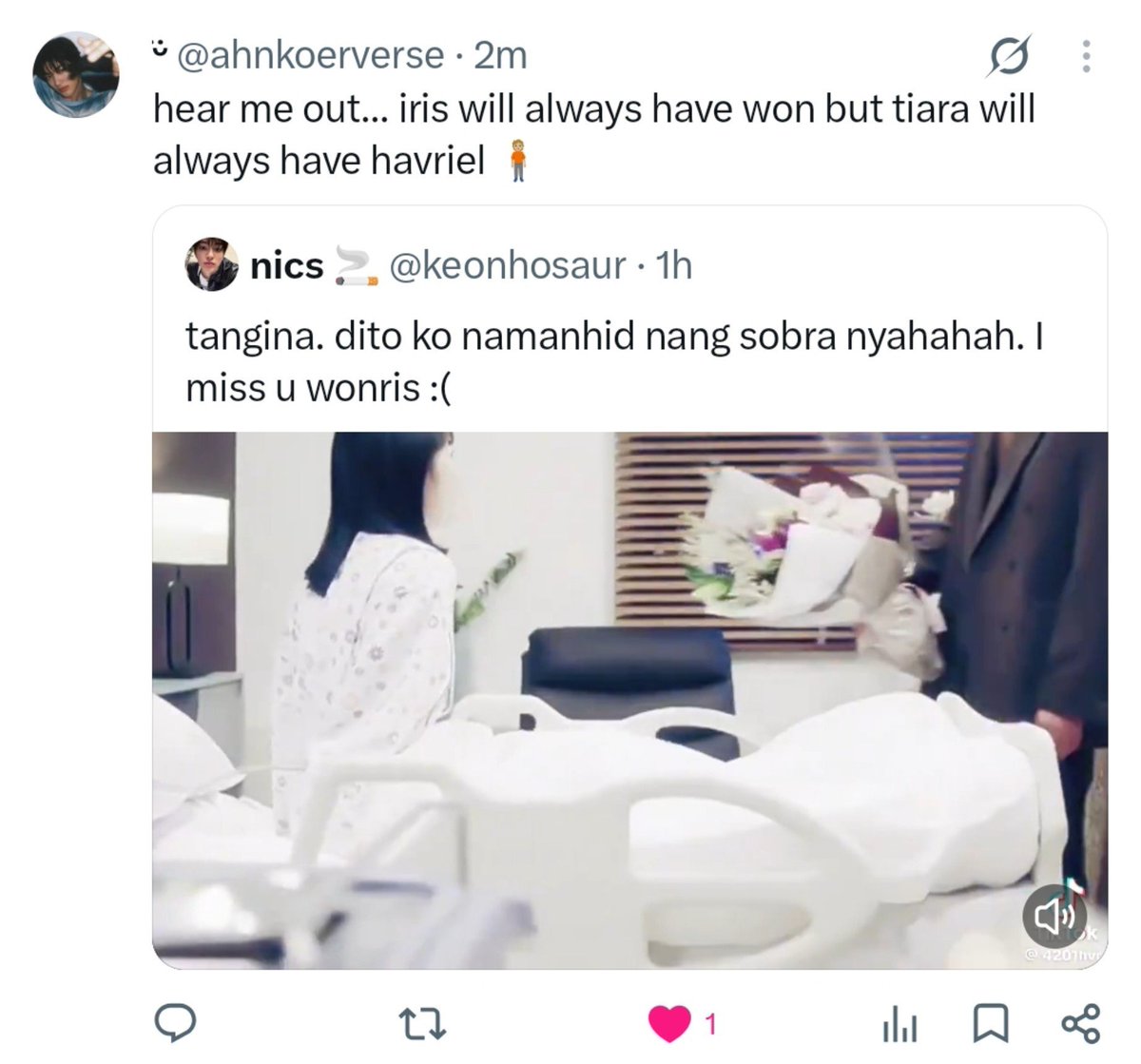 keonhosaur's tweet photo. wala tayong magagawa. she stated the facts bwhahaahahh 🧍🏻‍♂️BYE https://t.co/yV5JGBtJYk