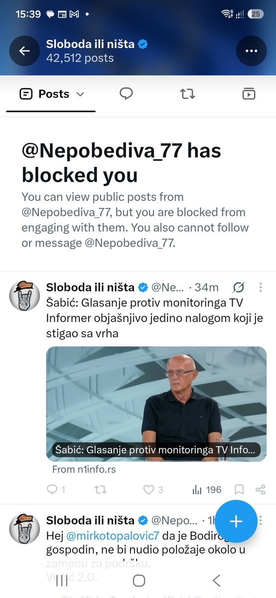 pravac_hamburg's tweet photo. ponovicu! nalog Nepobediva_77 tzv Sloboda ili nista je klasicni BIA profil. podatke koje ona iznosi moze da ima samo informativna agencija u dužem periodu timske opservacije. napravljena da prvo unosi zlu krv između SSP i dr str ex koalicije SPN, potom ES i SL.
test inteligencije https://t.co/F4Wvg06g8F