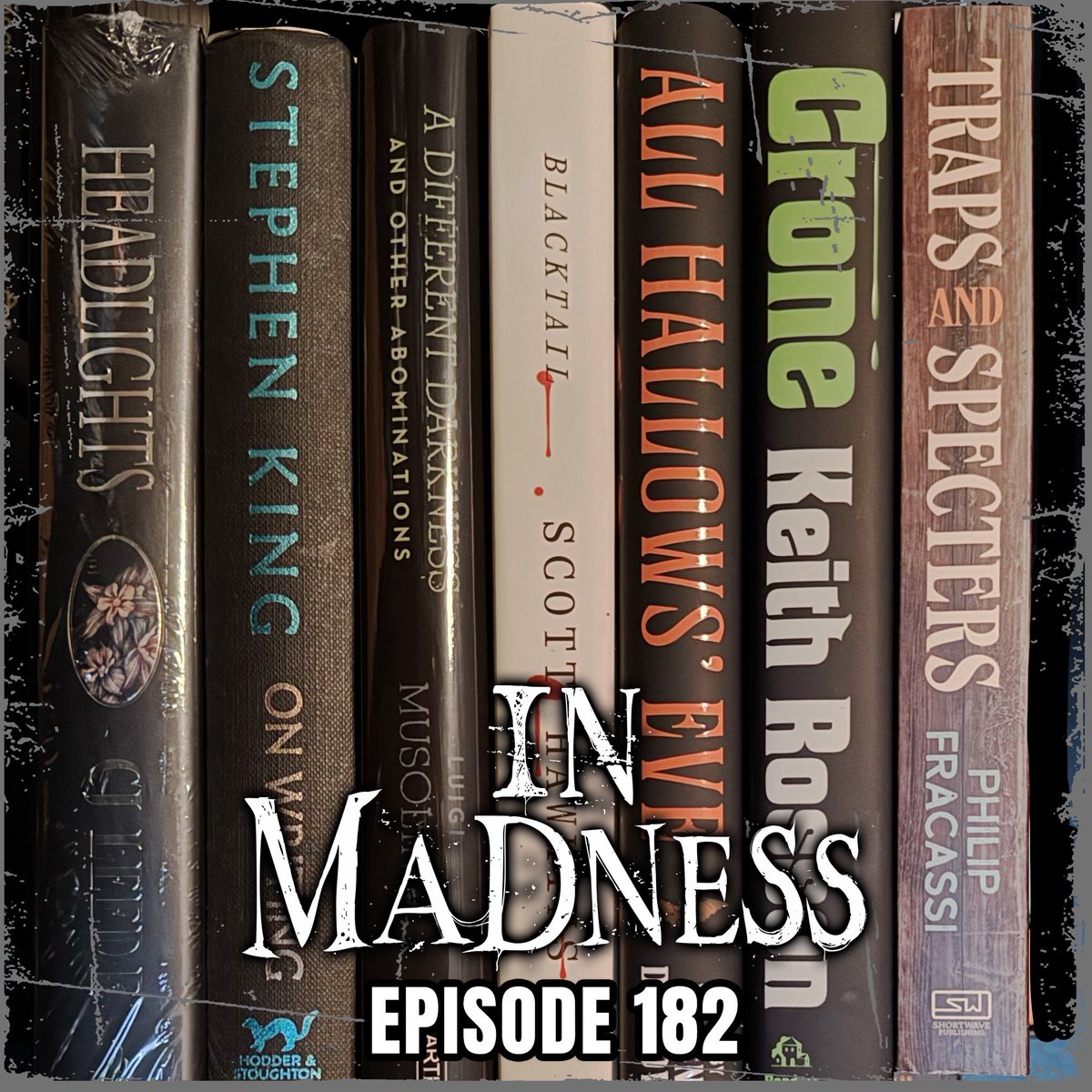 inmadnesspod's tweet photo. It’s @inmadnesspod Monday and we’re back with a brand new episode 182 talking about books, gifts and John Carpenter!!! #inmadnesspod https://t.co/Qa159sfrjG