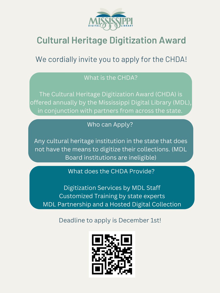 msdiglib's tweet photo. Our CHDA application opens October 1! https://t.co/e5SUPBiCVF